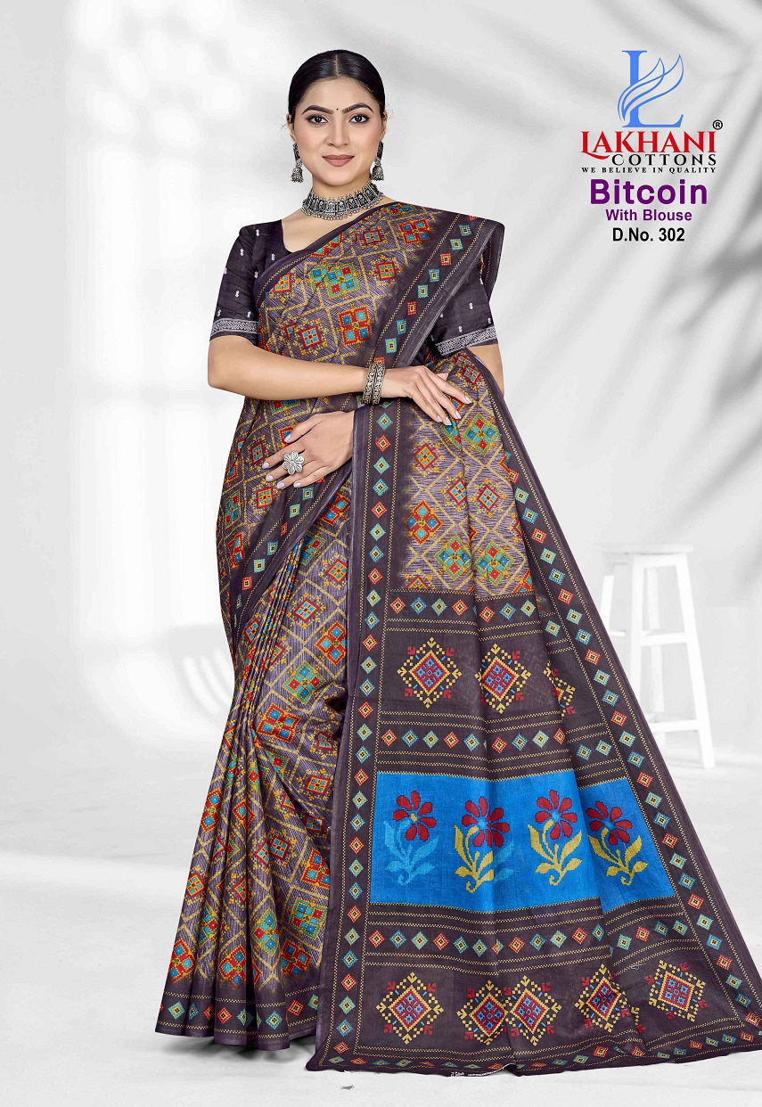 Bitcoin Vol 3 By Lakhani Cotton Printed Daily Wear Saree Orders In India